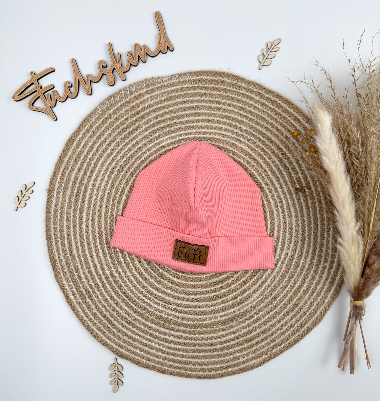 Rip- Beanie KU 38-41cm / pink