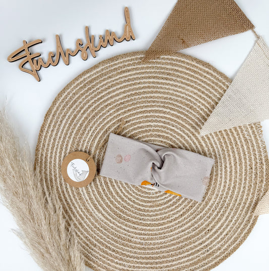 Haarband / Bio Baumwolle / KU 39cm / wilde Hühner