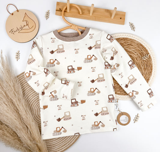 Langarmshirt Gr. 104 / Bio Baumwolle / Play all day