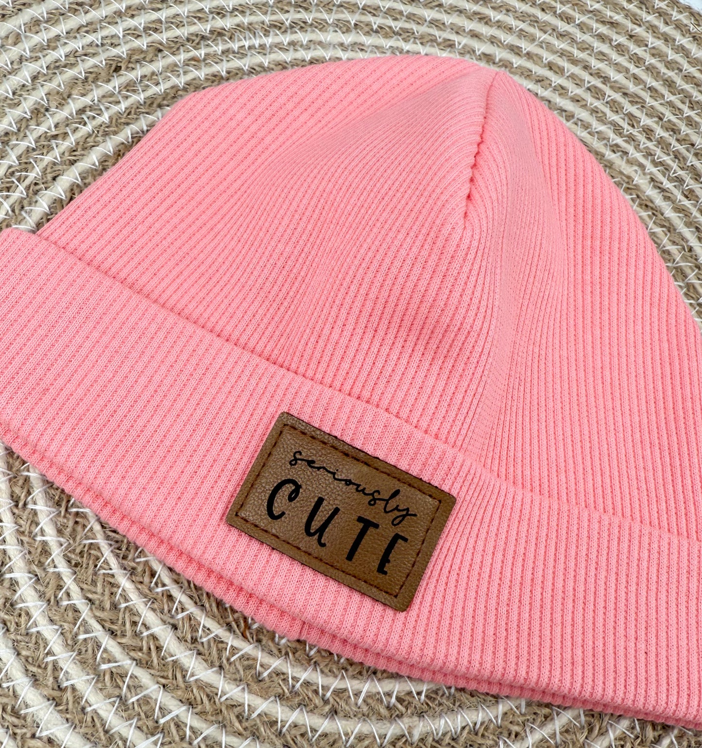 Rip- Beanie KU 38-41cm / pink