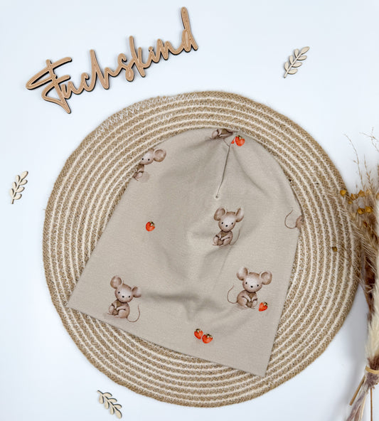 Beanie KU 50-53cm / Maus dunkel