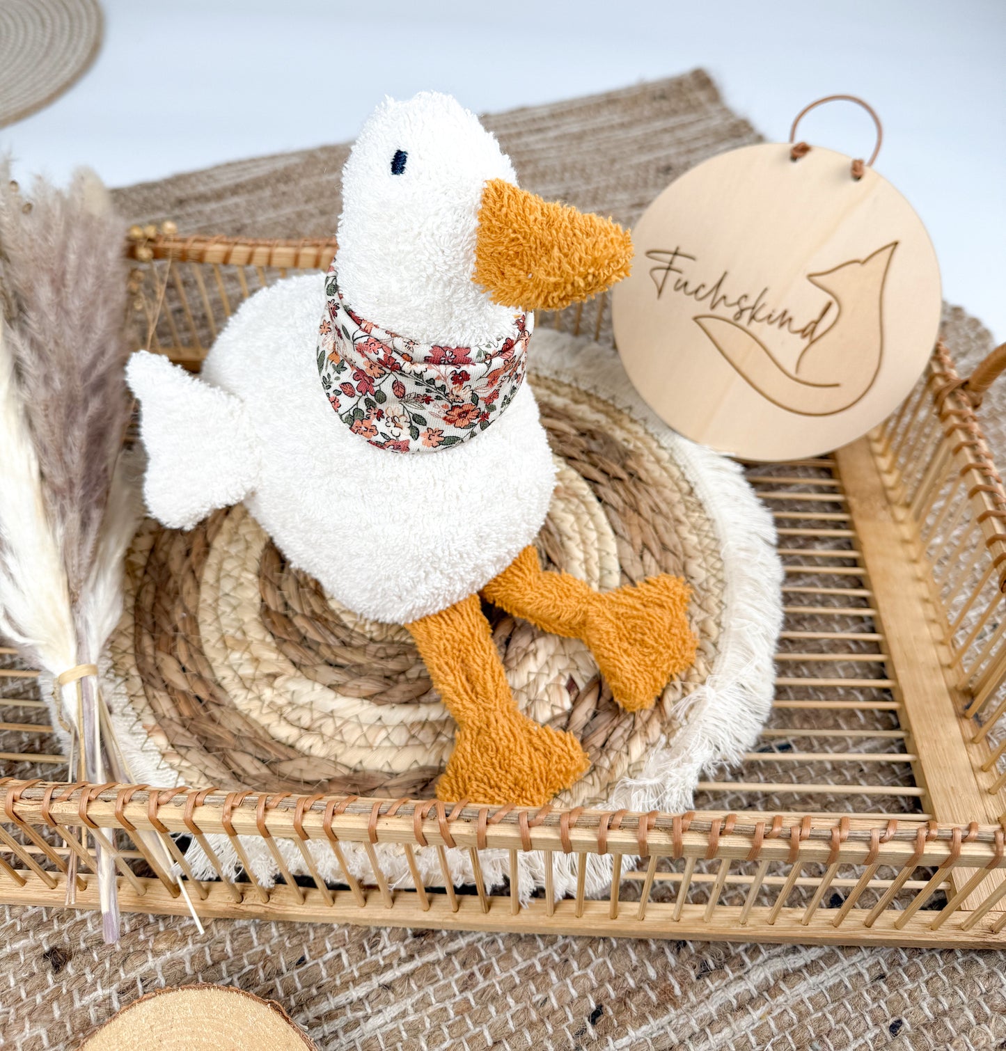 handgenähte Spieluhr mit Wunschmelodie - kleine Gans