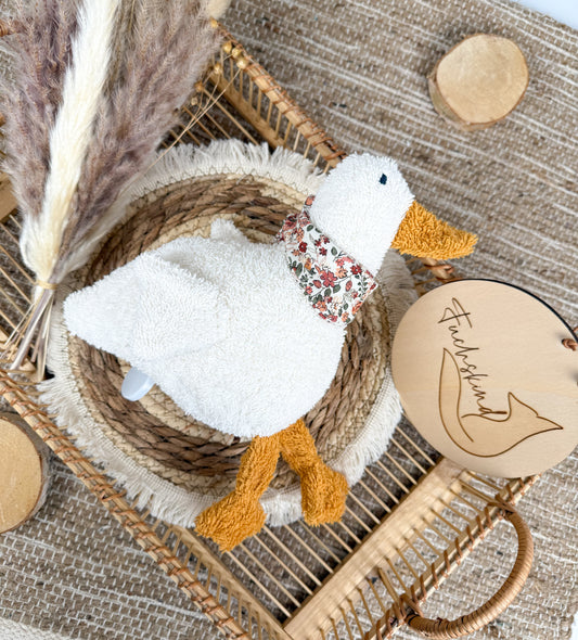 handgenähte Spieluhr mit Wunschmelodie - kleine Gans